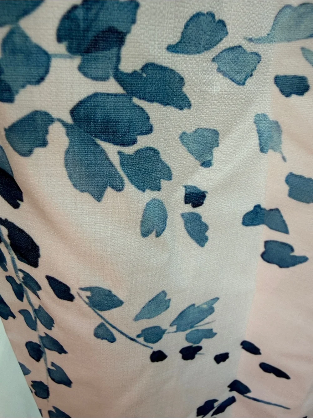 Nora Cora Navy Leaf-Print White Jumpsuit nwt - Picture 5 of 13